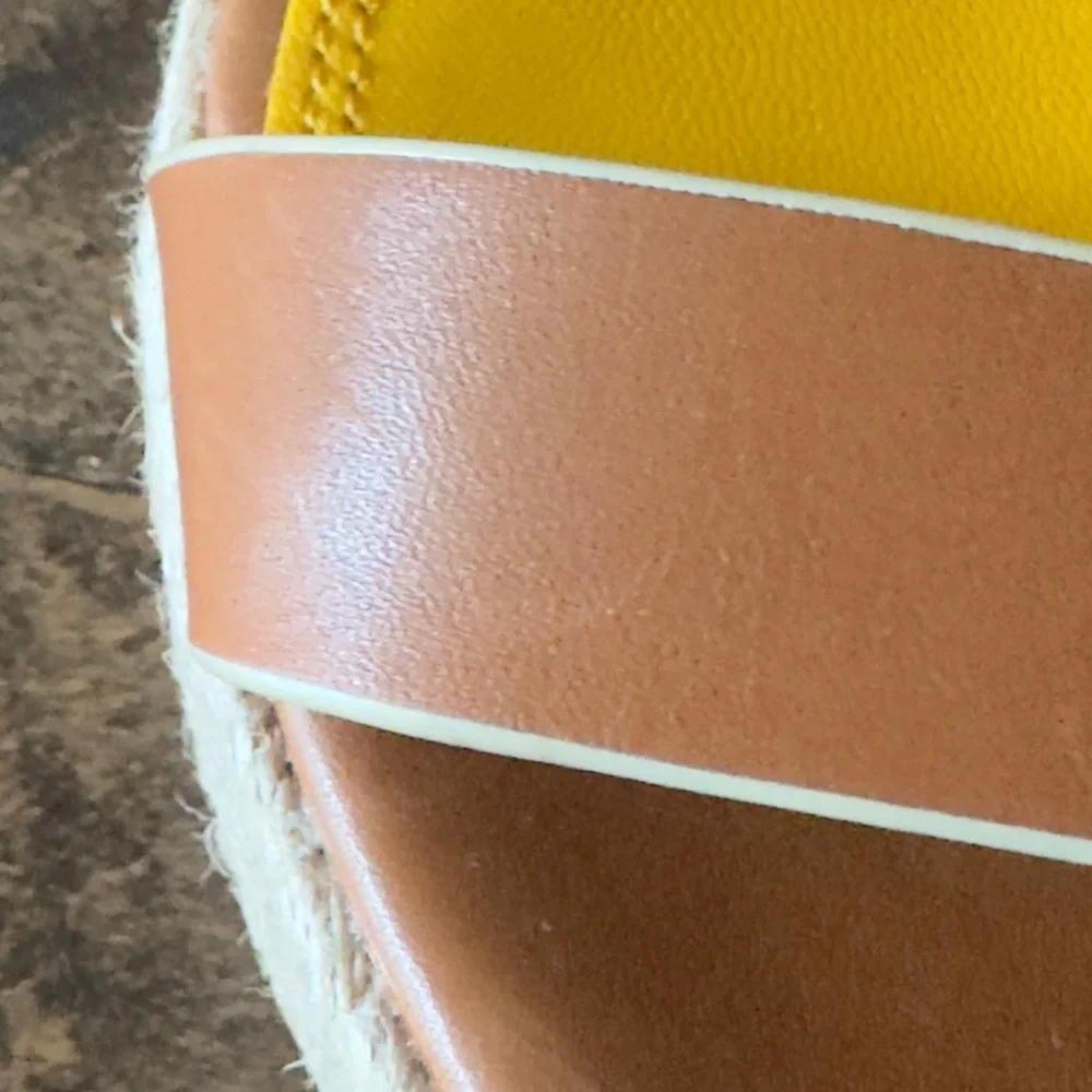Tory Burch Ines Wedge Espadrille Platform Sandals. 8M. New, no box.